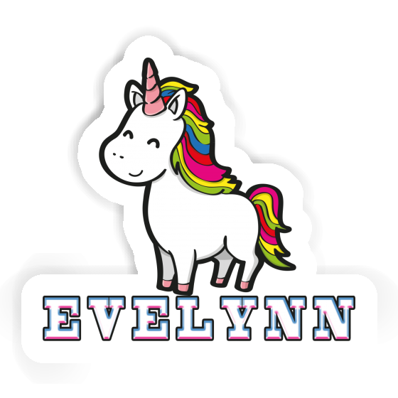 Unicorn Sticker Evelynn Notebook Image