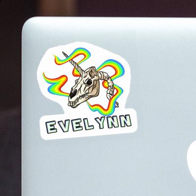 Evelynn Sticker Unicorn Skull Image