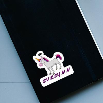 Evelynn Autocollant Licorne Laptop Image