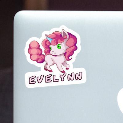 Sticker Evelynn Einhorn Notebook Image