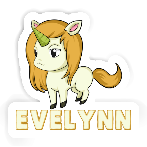 Sticker Evelynn Unicorn Notebook Image