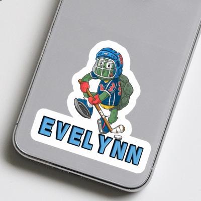 Evelynn Sticker Hockey Player Laptop Image