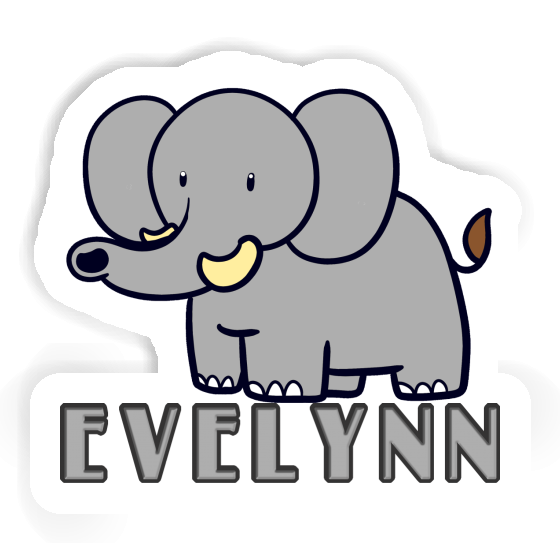 Elephant Sticker Evelynn Notebook Image