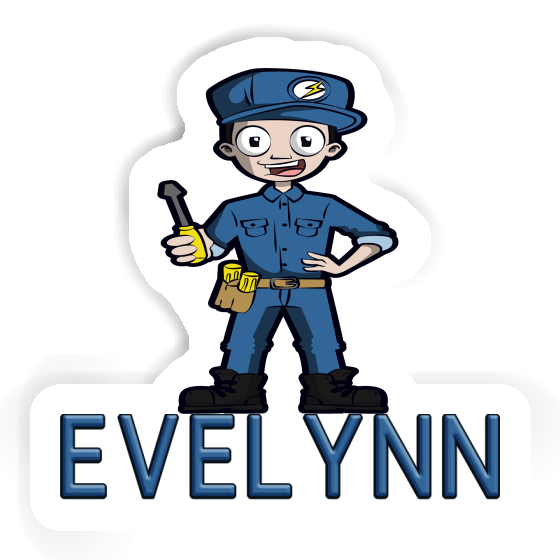 Sticker Electrician Evelynn Notebook Image