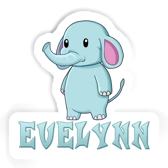 Autocollant Éléphant Evelynn Image