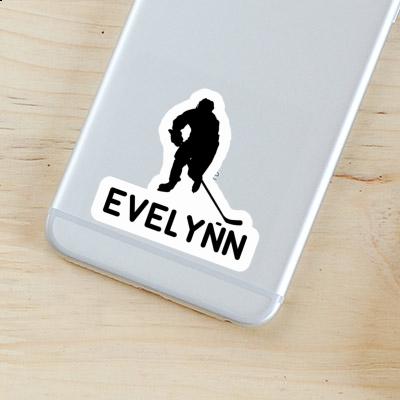 Hockey Player Sticker Evelynn Notebook Image