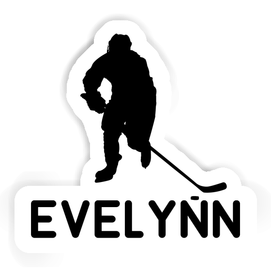 Autocollant Joueur de hockey Evelynn Laptop Image