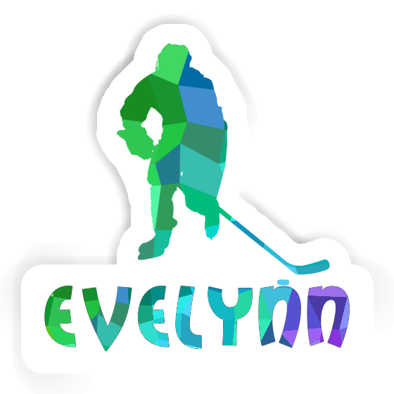 Sticker Eishockeyspieler Evelynn Notebook Image