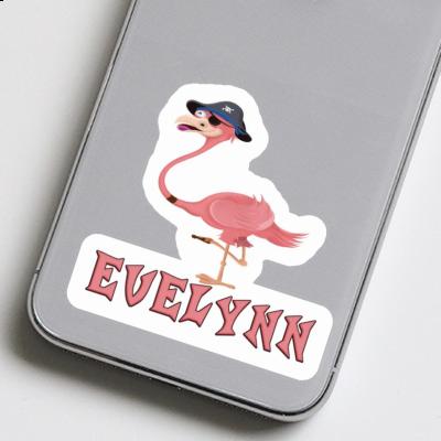 Flamingo Sticker Evelynn Notebook Image