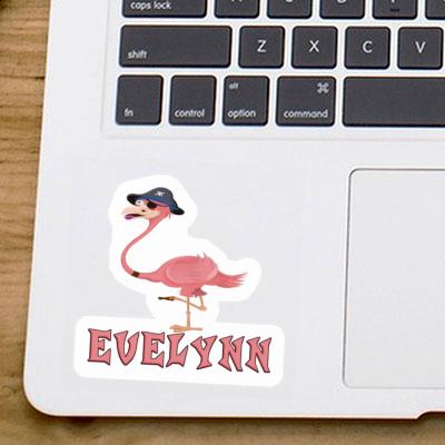 Flamingo Sticker Evelynn Notebook Image