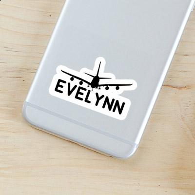 Sticker Airplane Evelynn Laptop Image