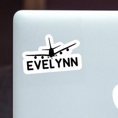 Sticker Airplane Evelynn Image