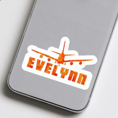 Sticker Airplane Evelynn Image