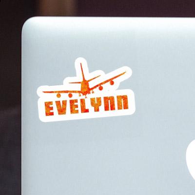 Sticker Airplane Evelynn Notebook Image