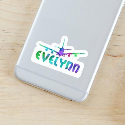 Flugzeug Sticker Evelynn Laptop Image