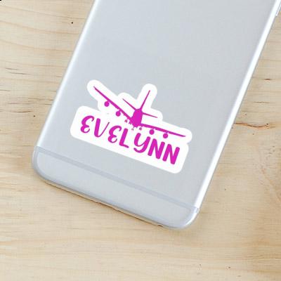 Sticker Airplane Evelynn Image