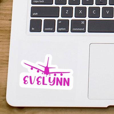 Sticker Airplane Evelynn Laptop Image