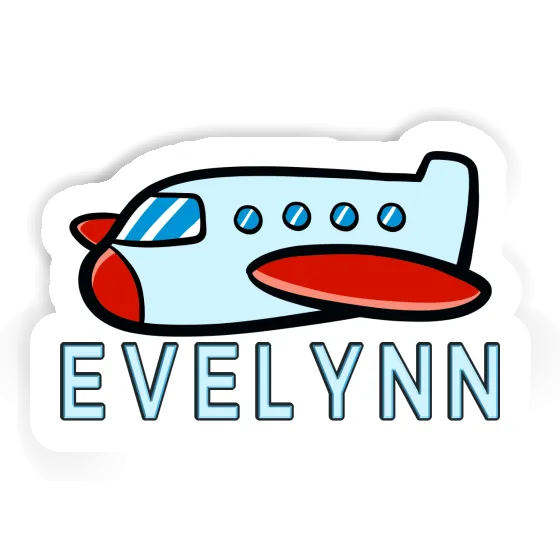 Sticker Airplane Evelynn Notebook Image