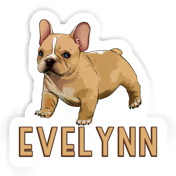 Autocollant Bulldog français Evelynn Notebook Image