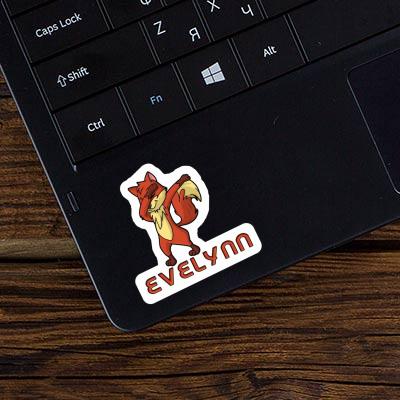 Dabbing Fox Sticker Evelynn Notebook Image