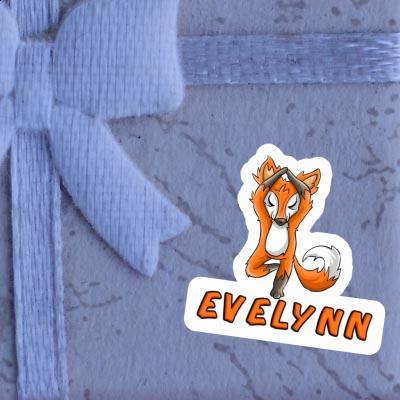 Sticker Evelynn Yoga Fox Image