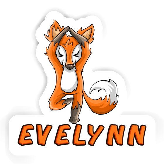 Sticker Evelynn Yoga Fox Gift package Image