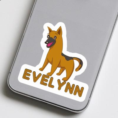 Sticker German Shepherd Evelynn Notebook Image