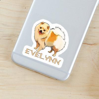 Spitz allemand Autocollant Evelynn Notebook Image