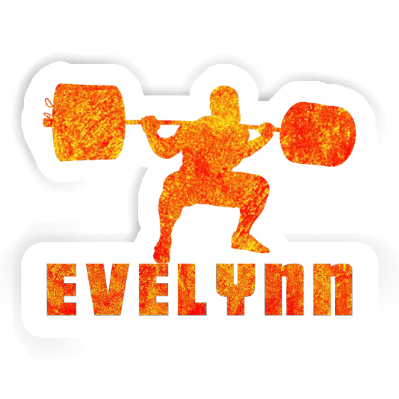 Sticker Evelynn Weightlifter Notebook Image