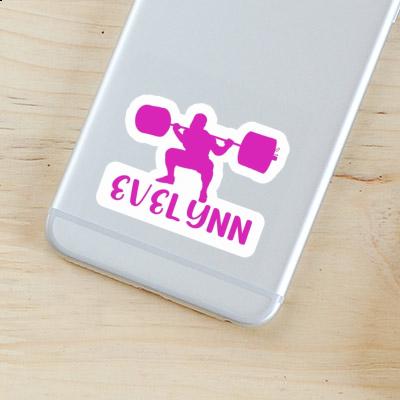 Sticker Weightlifter Evelynn Notebook Image