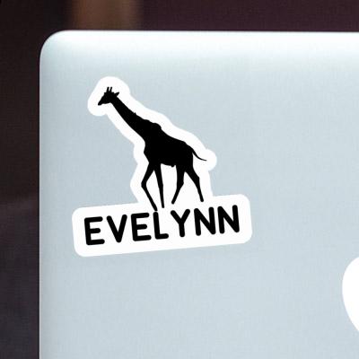 Sticker Evelynn Giraffe Laptop Image