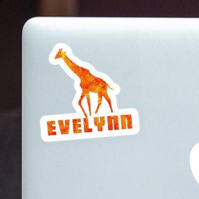 Aufkleber Giraffe Evelynn Notebook Image