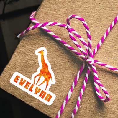 Sticker Evelynn Giraffe Notebook Image