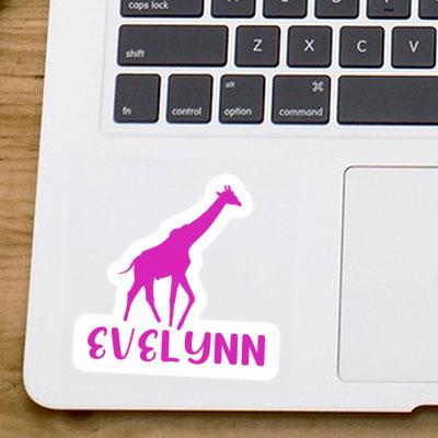 Giraffe Sticker Evelynn Notebook Image