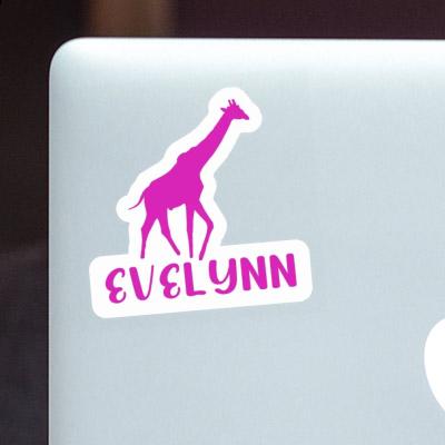 Sticker Evelynn Giraffe Notebook Image