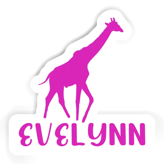 Giraffe Sticker Evelynn Notebook Image