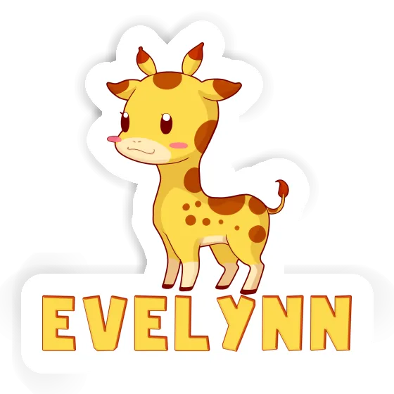 Giraffe Sticker Evelynn Notebook Image