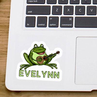 Autocollant Evelynn Grenouille à guitare Laptop Image