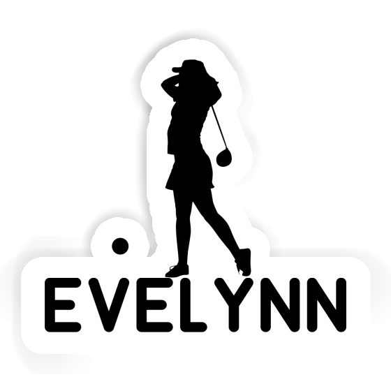 Evelynn Sticker Golfer Laptop Image