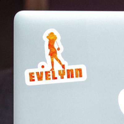 Sticker Golfer Evelynn Laptop Image