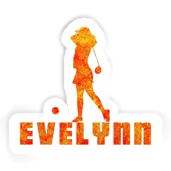 Sticker Golfer Evelynn Notebook Image