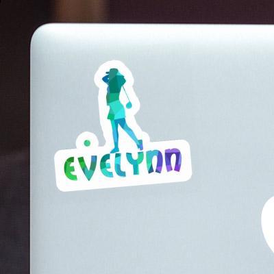 Sticker Evelynn Golfer Notebook Image