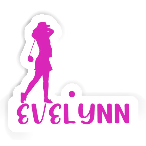 Evelynn Sticker Golfer Laptop Image