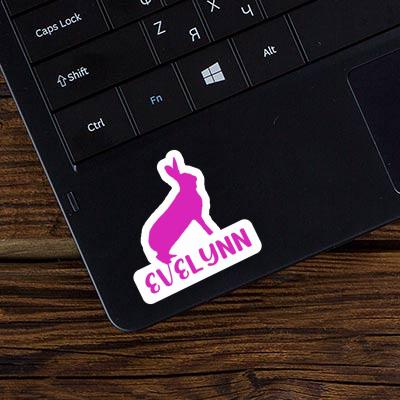 Evelynn Autocollant Lapin Laptop Image