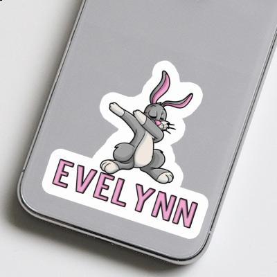 Sticker Dabbing Rabbit Evelynn Notebook Image