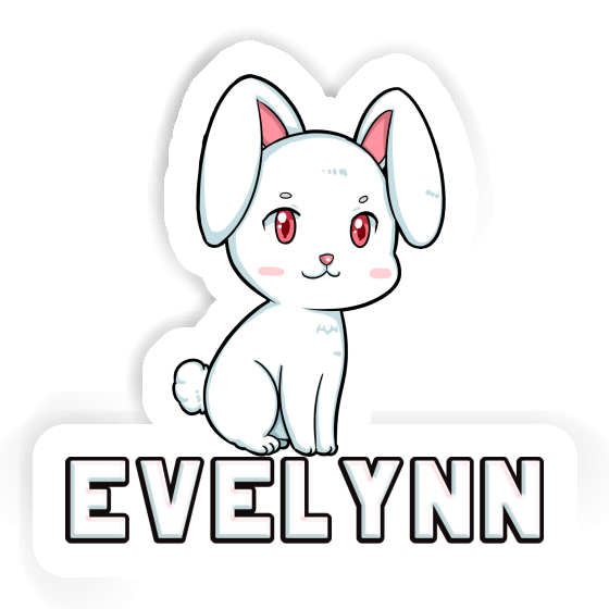 Autocollant Lapin de Pâques Evelynn Laptop Image