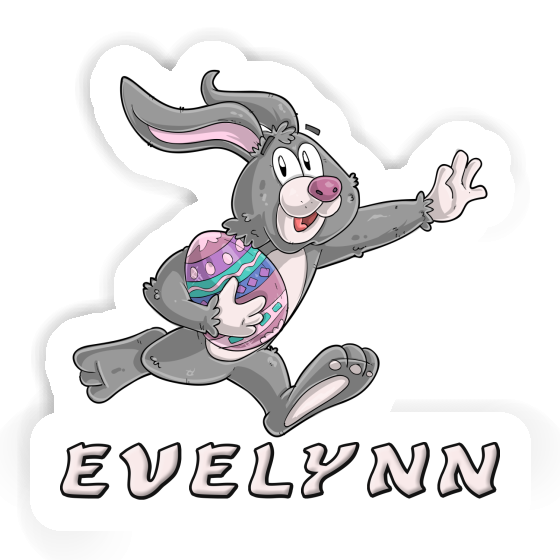 Easter bunny Sticker Evelynn Image