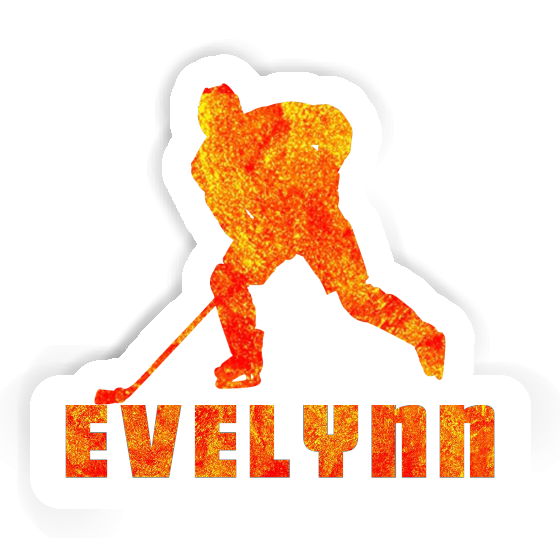 Sticker Hockey Player Evelynn Laptop Image