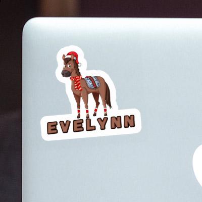 Sticker Evelynn Weihnachtspferd Laptop Image