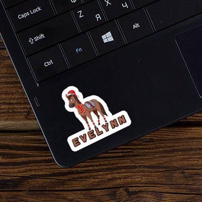 Christmas Horse Sticker Evelynn Notebook Image